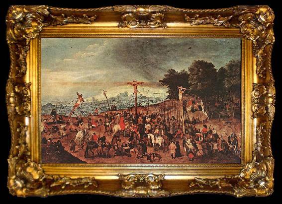 framed  BRUEGHEL, Pieter the Younger Crucifixion, ta009-2